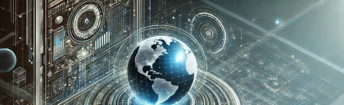 DALL·E 2025-01-22 19.41.18 - A futuristic, digital-themed artwork with a very small glowing globe occupying less than 1_16 of the visual real estate, placed asymmetrically on one  DALL·E 2025-01-22 19.41.18 - A futuristic, digital-themed artwork with a very small glowing globe occupying less than 1_16 of the visual real estate, placed asymmetrically on one